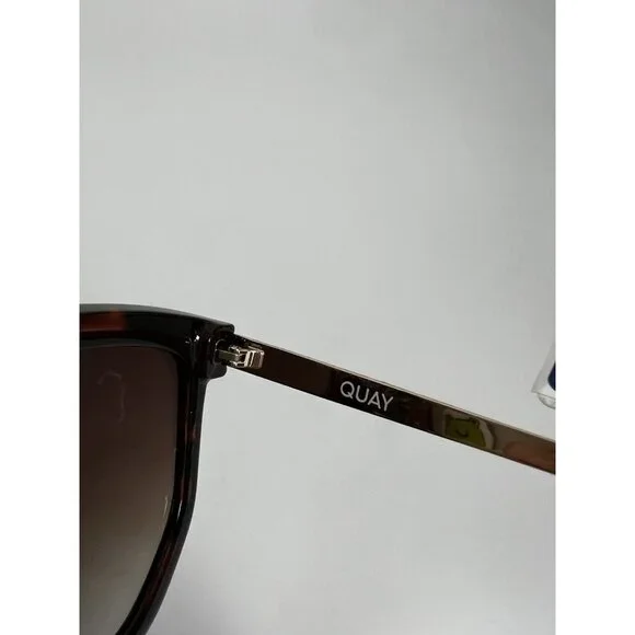 New Quay Australia Coffee Run Mini Sunglasses Polarized Tort Brown - Picture 7 of 10